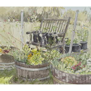 Potted Peppers with Succulents